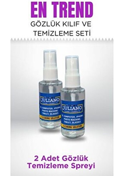 2li Gözlük Kılıfı, Silme Bezi Ve Temizleme Seti modelleri