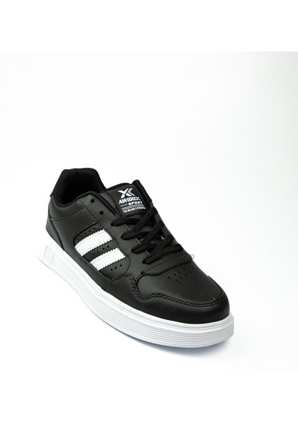 056 Awidox Siyah Beyaz Erkek Sneaker