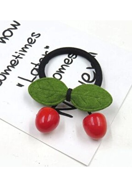 Kız Çocuk 2'li Kirazlı Lastik Toka Seti fiyatları