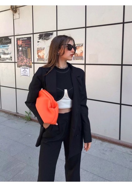 Kadın Turuncu Clutch Portföy El Çantası indirimleri
