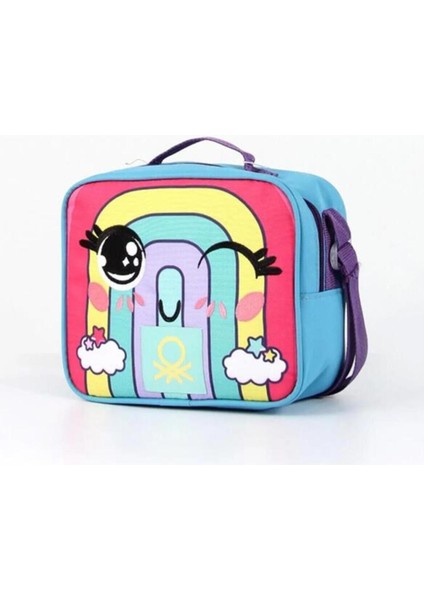 . Gökkuşağı Desenli Kız Çocuk Anaokul Çantası