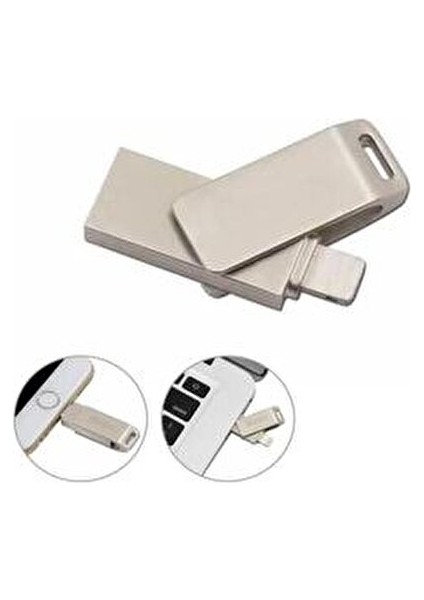 128 GB Iphone Uyumlu Otg Flash Bellek USB 2.0 Otg