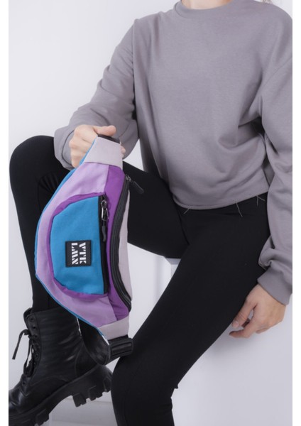 Unisex Renkli Omuz Ve Bel Çantası