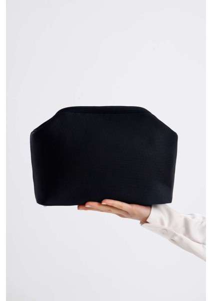 Kadın Siyah Clutch Portföy El Çantası