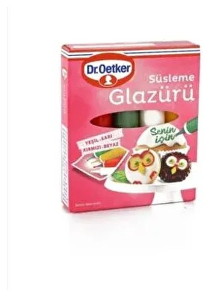 Kurabiye Glazürü Süsleme Glazürü 4 Renk