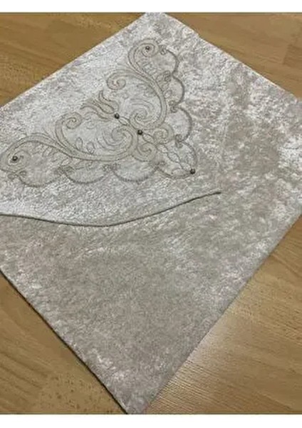 Kadife Fransız Güpürlü Dantel Inci Işlemeli Lüks Zarf Bohça Çeyizlik Modeli