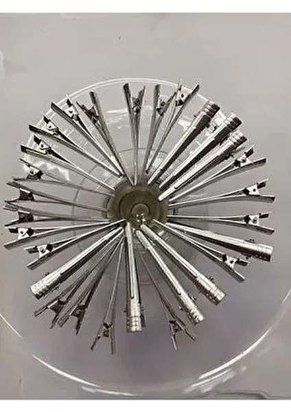 30 Adet Alüminyum Saç Pensi Kuaför Fön Pensi