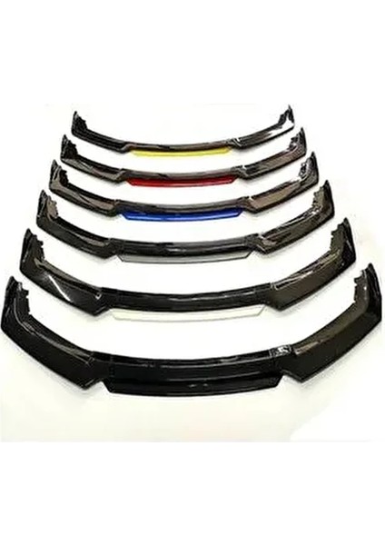 4 Parça Beyaz Renk Universal Ön Tampon Ek Lip Araçlar İçin Tasarlanmış Lip