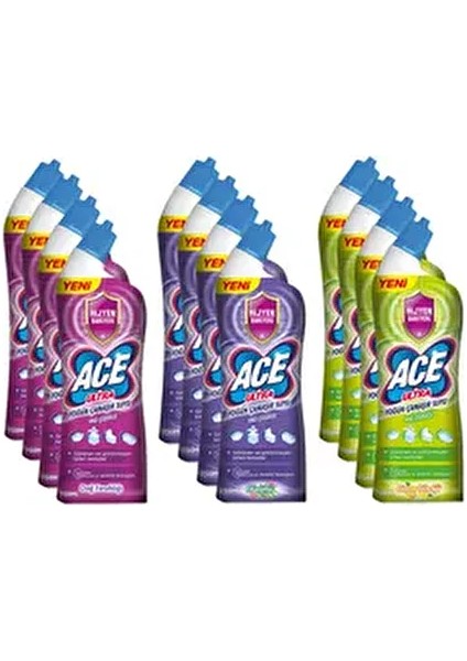 Ultra Power Jel Kıvamlı Çamaşır Suyu Limon + Dağ Tazeliği + Okaliptus 810 Gram x 12 Adet fiyatları
