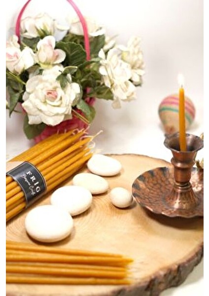 Dilek Tören Ritüel Balmumu Mum 10 Adet 20 cm Çap 4-6 mm Beewax fırsatları