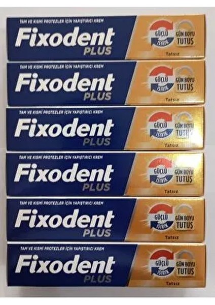 Diş Protez Yapıştırıcı Krem Güçlü Tutuş 40 gr X6 Adet
