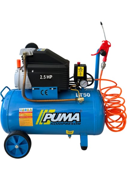 Hava Kompresörü 50 lt (Yağlı) 50 litre Kompresör 5 metre hava hortumu ve Hava Tabancası HEDİYE fiyatları