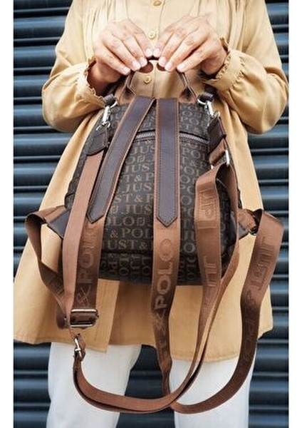 Kadın Monogram Baskılı Sırt ve Omuz Çantası Günlük Kullanım Için fırsatları