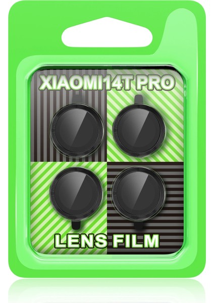 Xiaomi Mi 14T Pro Raze Metal Kamera Lens - Siyah Dsdrn