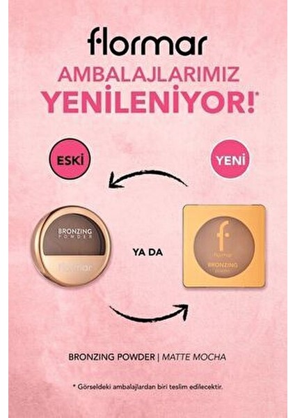 Yoğun Pigmentli Işıltılı Bronzer - Bronzing Powder - 007 Matte Mocha - 8682536053457 fiyatları