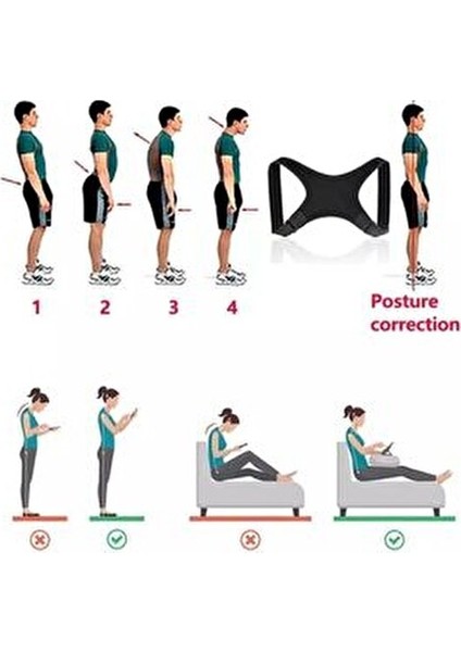 Dik Duruş Korsesi Kadın Kamburluk Sırt Omuz Korse Durmak Için Bayan Erkek Durma Aparatı Kambur Kifoz indirimleri