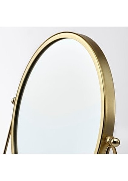 Çift Taraflı Büyüteçli Ayna Çap: 17 cm Ayaklı Makyaj Aynası Masa Aynası Kaliteli modelleri