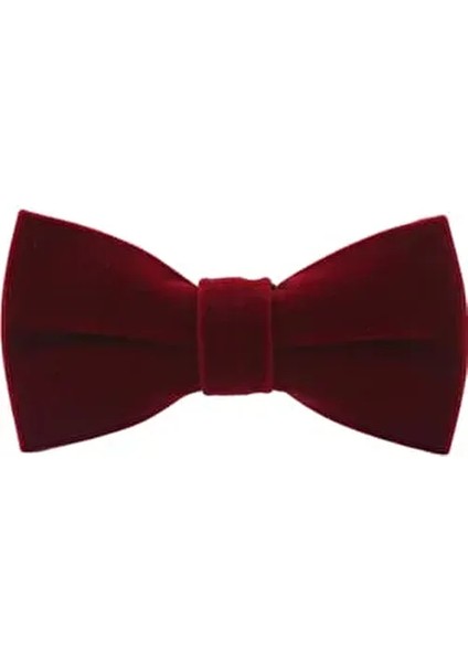 Kadife Papyon Bordo Renk ve Dokuma Özellikleriyle Stil Tanımlayıcı Erkek Aksesuarı