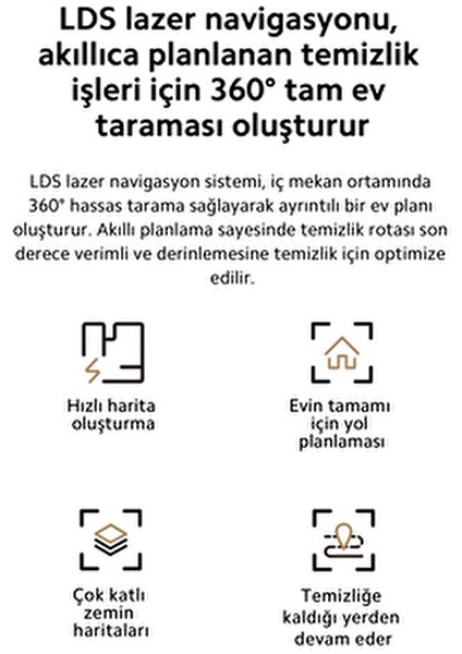 Premium Akıllı Robot Süpürge - Üstün Çekim Gücü Performansı - Halı Tanıma & Kendini Temizleme indirimleri