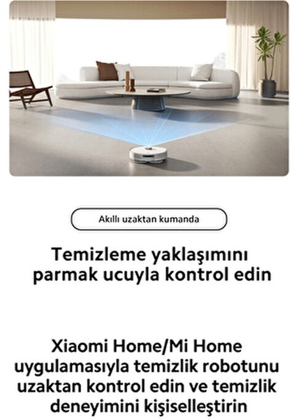 Premium Akıllı Robot Süpürge - Üstün Çekim Gücü Performansı - Halı Tanıma & Kendini Temizleme