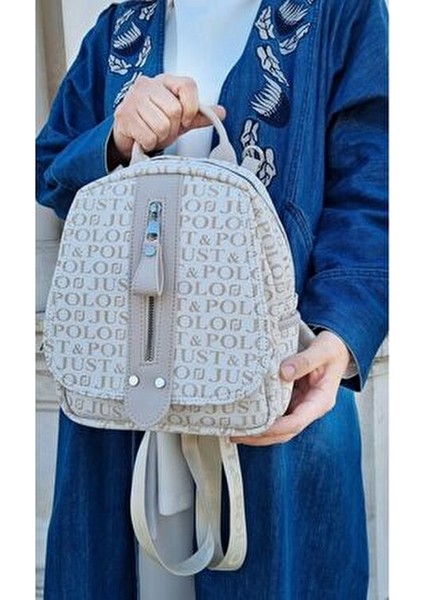 Kadın Monogram Baskılı Sırt ve Omuz Çantası Günlük Kullanım Için indirimleri