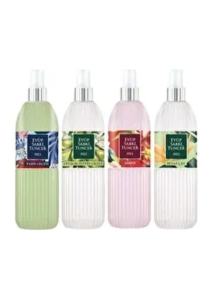 Kolonya Seti 4' Lü, Paris Gecesi, Beyaz Çay, Ayvalık Zeytin Çiçeği, Amber 150 ml