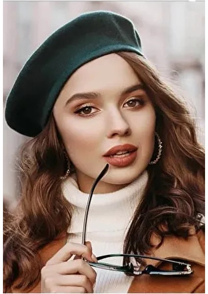 Fransız Ressam Keçe Bere Petrol Yeşili