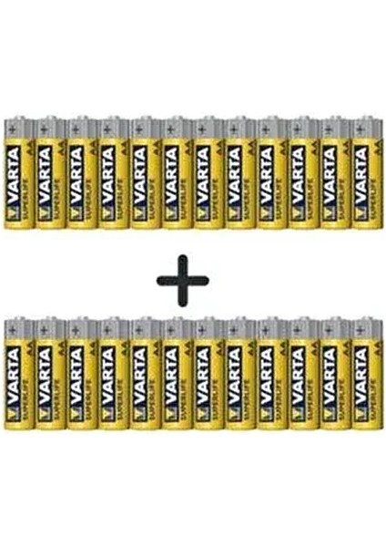 Süperlife 24'lü Özel Pil Paketi Kalem Pil (24 Kalem Pil)