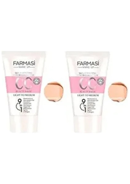 2 Adet cc Krem Açıktan Ortaya 50 ml