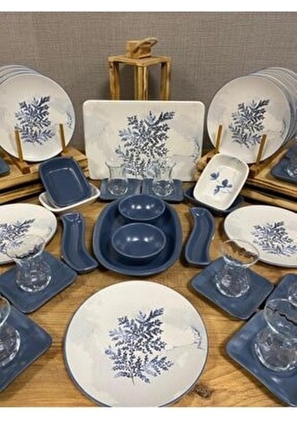 12 Kişilik Kahvaltı Takımı 46 Parça Seramik Yuvarlak Beyaz fiyatları