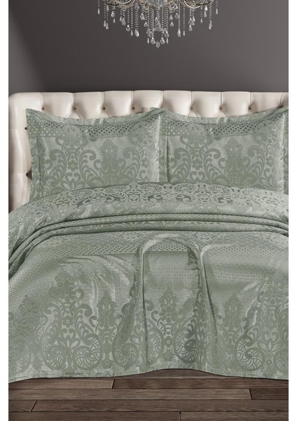 Royal Şönil Çift Kişilik Yatak Örtüsü 240X260 cm Mint