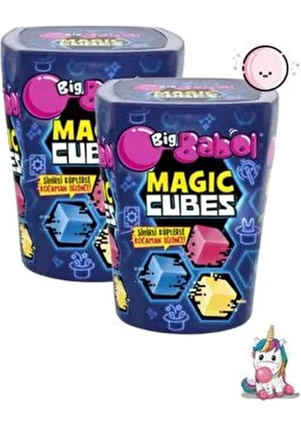 Magic Cubes Şekerleme 86 GR 2 Adet Renkli Aromalı Eğlenceli İkram