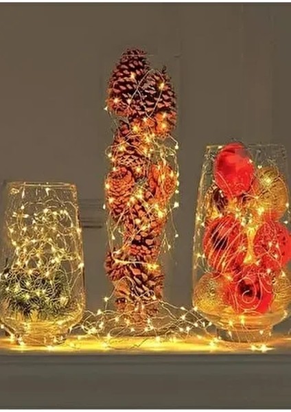 SL-1021 3 Metre Pilli Dekoratif Işık Gün Işığı Renkli Esnek Tel Özellikli fiyatları