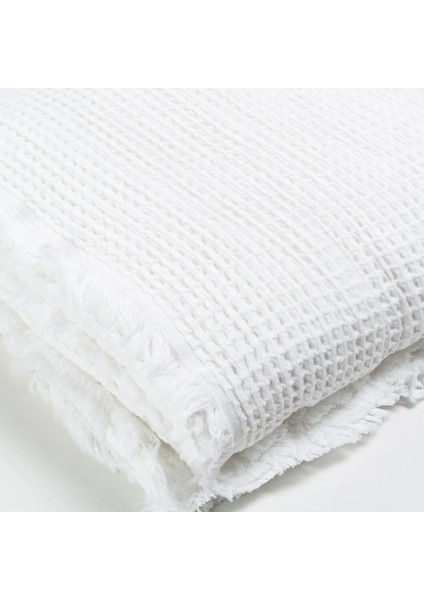 Terra Petek Dokulu Tek Kişilik Yatak Örtüsü Beyaz 160X220 cm indirimleri