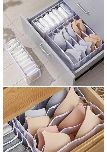 8 Bölmeli Sütyen Düzenleyici Akordiyon Dolap ve Çekmece Içi Organizeri fiyatları