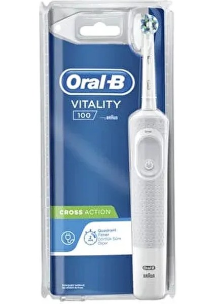 Vitality D100 Şarjlı Diş Fırçası Beyaz