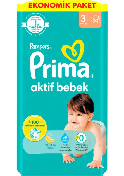Bebek Bezi Beden:3 (6-10KG) Midi 372 Adet Süper Ekonomik Mega Pk modelleri