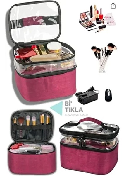 Makyaj Organizeri Çantası Makyaj Çantası Seyehat Makyaj Çantası Kabak Lifi Yüz Peelingi Avantaj