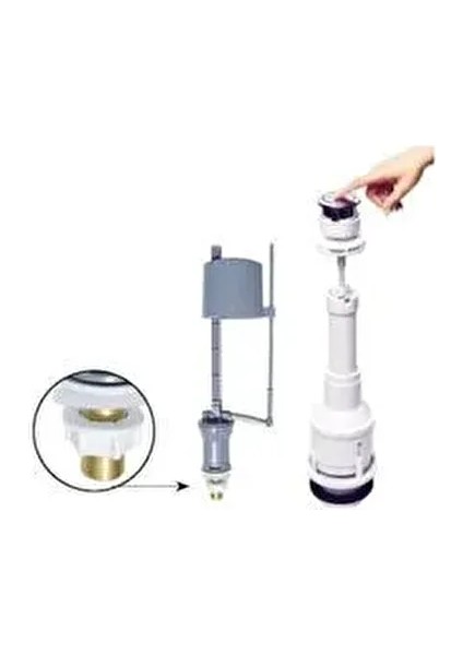 Klozet Sifon Basmalı Rezervuar Iç Takım Su Tasarruflu Klozet Iç Takımı Aek