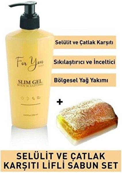 Slim Jel Inceltici - Sıkılaştırıcı - Yağ Yakıcı- Çatlak Karşıtı ve Selülit Kremi & Kabak Lifli Sabun fiyatları