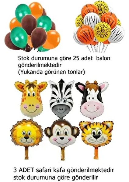 Safari Temalı Balon Dogum Günü Konsepti fiyatları