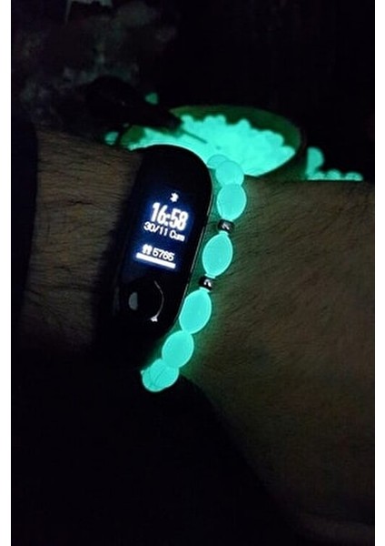 Karanlıkta Parlayan Yeşil Fosforlu Kedigözü Toz Kehribar Bileklik fiyatları