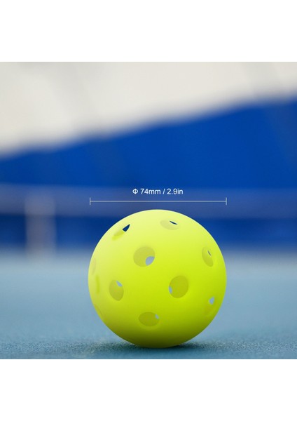 Açık Hava Kortları Için 40 Delikli Açık Hava Sporları Katı Pickleball Topları-Yeşil/6 Adet (Yurt Dışından) fiyatları