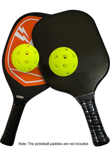 Açık Hava Kortları Için 40 Delikli Açık Hava Sporları Katı Pickleball Topları-Yeşil/6 Adet (Yurt Dışından) modelleri