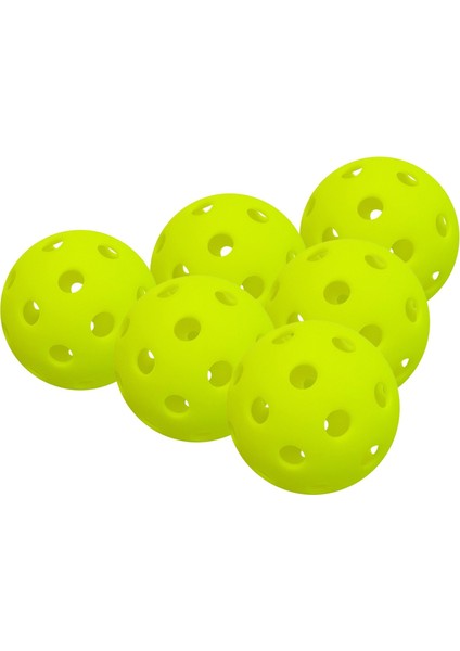 Açık Hava Kortları Için 40 Delikli Açık Hava Sporları Katı Pickleball Topları-Yeşil/6 Adet (Yurt Dışından) indirimleri
