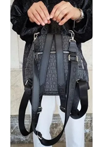 Kadın Monogram Baskılı Sırt ve Omuz Çantası Günlük Kullanım Için fırsatları