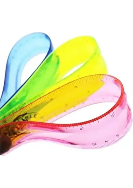 2 Adet Esnek Cetvel Kırılmaz Cetvel 30 cm Karışık Renkler fiyatları