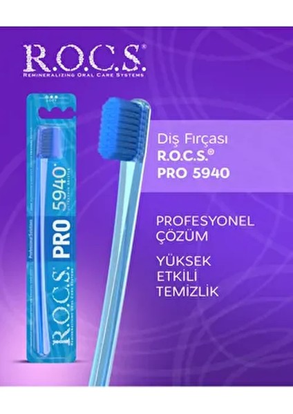 5940 Adet Kıl Içeren Soft Diş Fırçası - Mavi Kıl