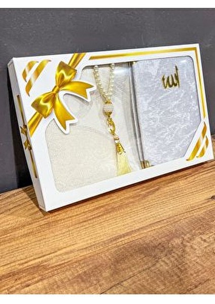 Hediyelik Bohçalık Tafta Saçaklı Krem Seccade Seti fırsatları