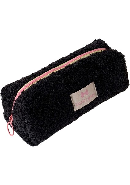 Düz Renk Peluş Büyük Kapasiteli Kırtasiye Saklama Çantası (Yurt Dışından)